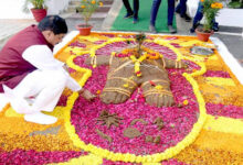 मुख्यमंत्री निवास में हुई गोवर्धन पूजा