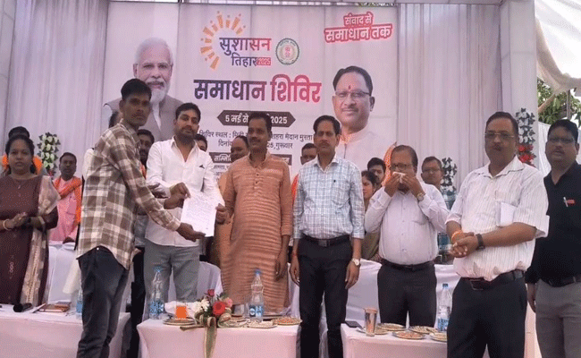 समाधान शिविर में श्री जितेन्द्र की ख्वाहिश हुई पूरी